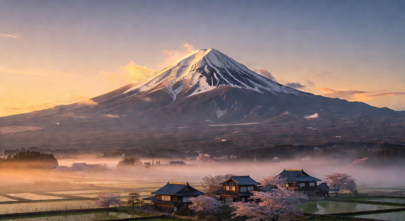 Mount Fuji at sunrise
