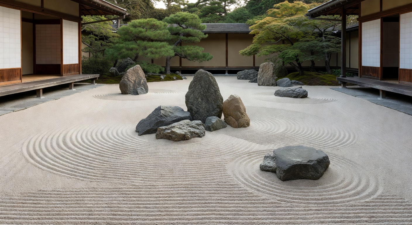 Zen rock garden